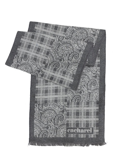 Шарф из вискозы с узором - A051SZ0DHATKK22VIS6 Шарф муж. (100)