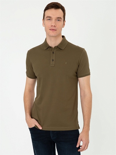 Футболка-поло из ткани пике - G051SZ0110CT Футболка муж. (VR027, M)