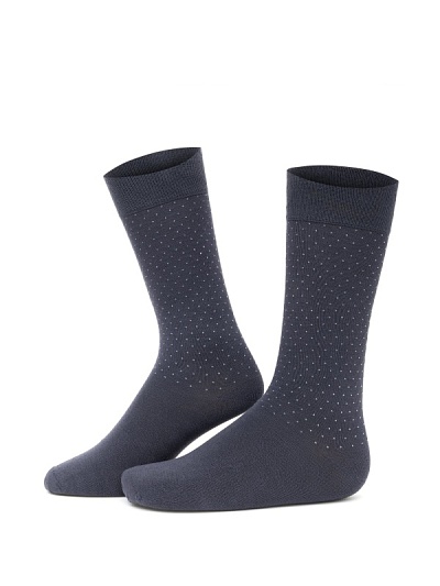 Носки с узором высокие бамбуковые - A051SZ013SKTSK023-DSNBAM2 Носки муж. (050, 40-44)