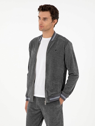 Толстовка на молнии без капюшона - G051SZ0820RONDA Толстовка муж. (VR006, 2XL)