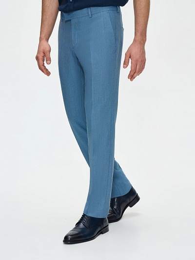 Брюки классические из шерсти зауженные - G051GL0030SARE/P Брюки муж. (VR036, 48, 6)