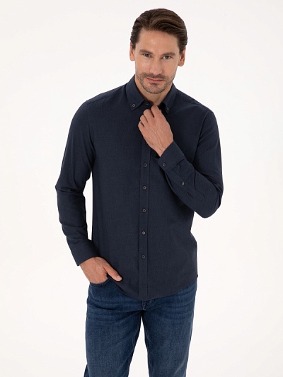 Рубашка повседневная прямого кроя - G051SZ0040NEW_ANGOLA Сорочка муж. (VR033, M)