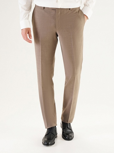 Брюки классические из смесовой шерсти зауженные - G051GL0030NEW_VALTUMA/P Брюки муж. (VR029, 48, 6)