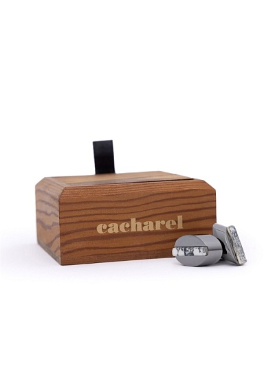 Запонки овальные - A051SZ053KD4IY23KDC4 Запонки муж. (049)