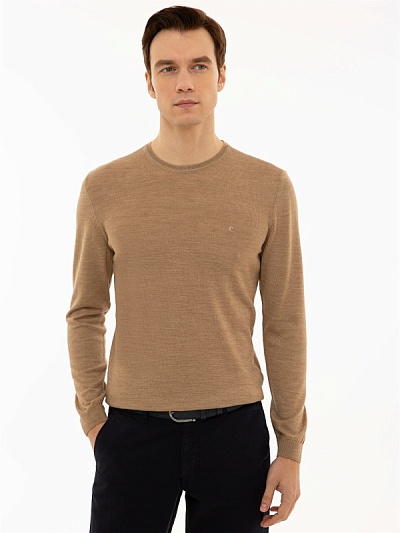 Джемпер из смесовой шерсти - G051SZ0TK0ELO Кофта муж. (VR015, L)