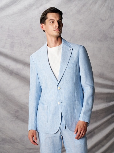 Пиджак льняной - G051SZ0020OLIA/C Пиджак муж. (VR003, 46, 6)