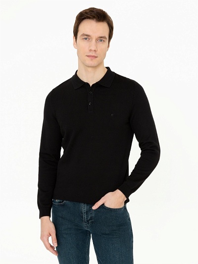 Поло с длинным рукавом из хлопка - G051GL0TK0LEOP Кофта муж. (VR046, S)