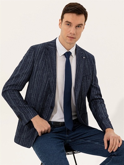 Пиджак из шерсти с добавлением шелка - G051SZ0020BRICE Пиджак муж. (VR033, 46, 6)