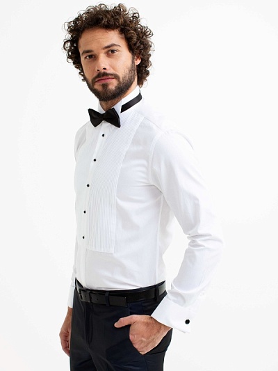 Рубашка классическая под смокинг приталенная - G051SZ0040SAVRAN Сорочка муж. (VR013, 43)