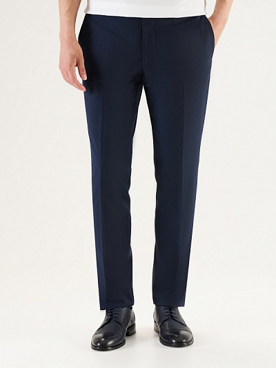 Брюки классические из смесовой шерсти зауженные - G051GL0030VALTUMA/P Брюки муж. (VR033, 46, 6)