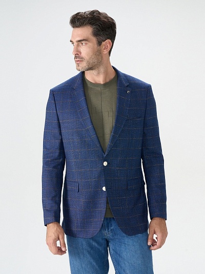 Пиджак в клетку однобортный - G051SZ0020CORDO Пиджак муж. (VR033, 46, 6)