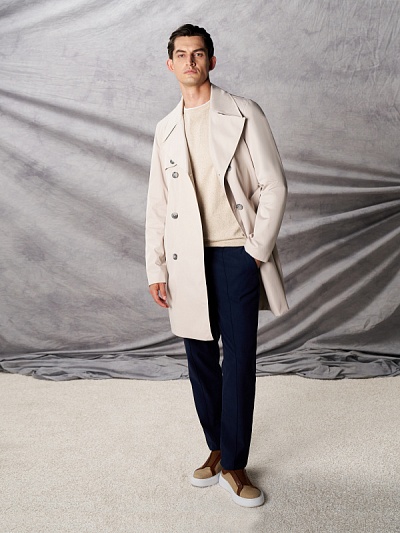 Плащ двубортный с поясом - G051SZ0MS0CARENT-R Куртка муж. (VR049, 58)