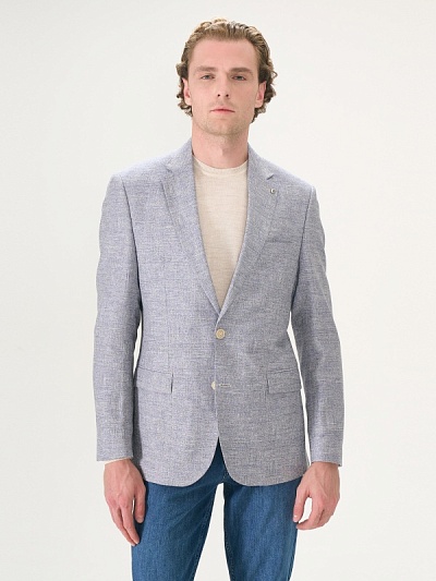 Пиджак из шерсти с добавлением льна - G051SZ0020FAWERRU/C Пиджак муж. (VR036, 46, 6)