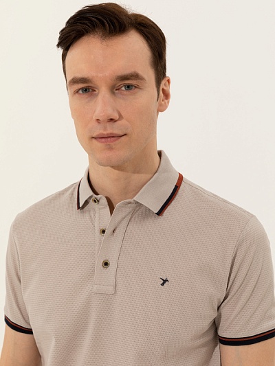 Футболка-поло с контрастной окантовкой - G051SZ0110RYAN Футболка муж. (VR011, 2XL)