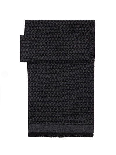 Шарф из вискозы с узором - A051SZ0DHATKSK23-VIS4 Шарф муж. (001)