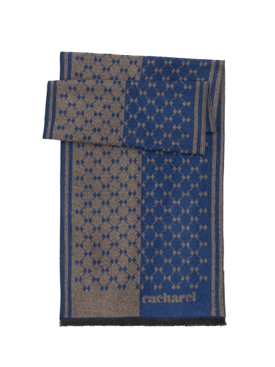 Шарф с геометрическим узором - A051SZ0DHATKSK23-VIS5 Шарф муж. (591)