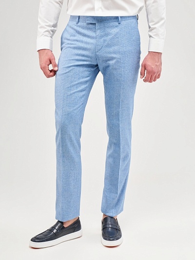 Брюки классические из шерсти зауженные - G051SZ0030ROOS_P Брюки муж. (VR036, 56, 6)