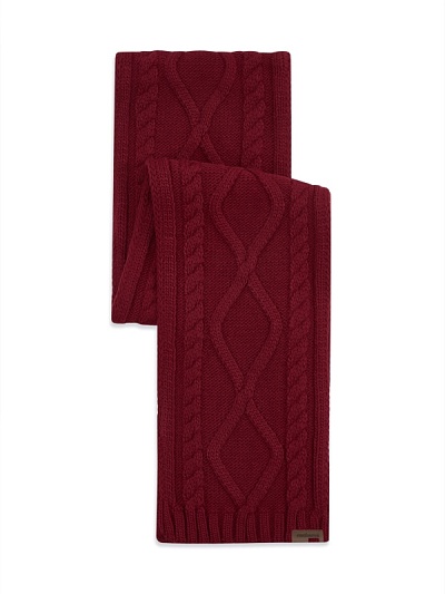 Шарф вязаный с рельефным узором - A051SZ0DHATKSK23-ORGUKAS Шарф муж. (900)