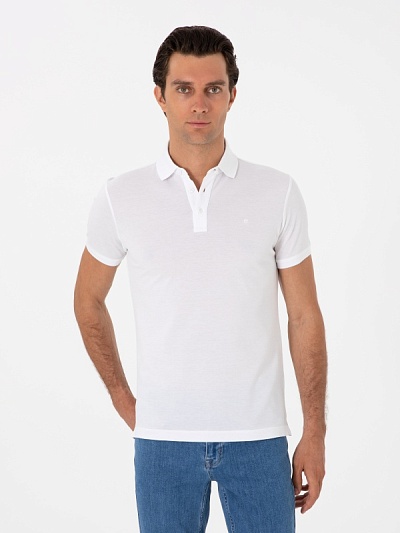 Футболка-поло из ткани пике - G051SZ0110CT_25Y Футболка муж. (VR013, M)