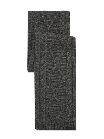 Шарф вязаный с рельефным узором - A051SZ0DHATKSK23-ORGUKAS Шарф муж. (070)