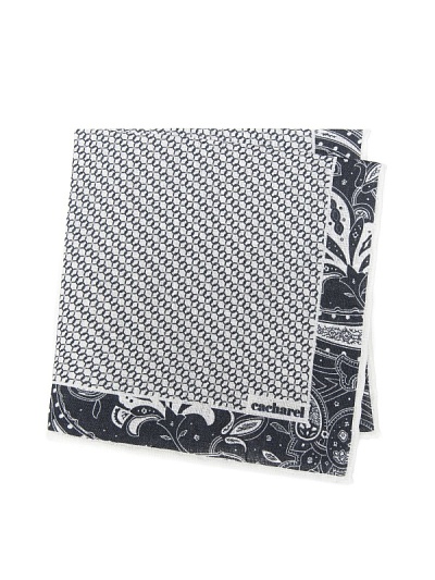 Платок нагрудный льняной с узорами - A051SZ090KTNIY23-KTN3 Платок муж. (001)