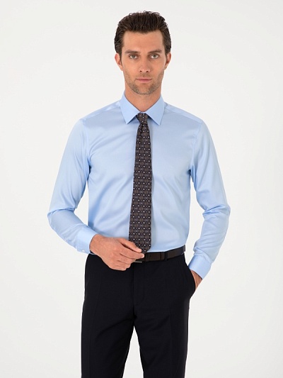 Рубашка классическая приталенная - G051SZ0040NONAX Сорочка муж. (VR003, 40)