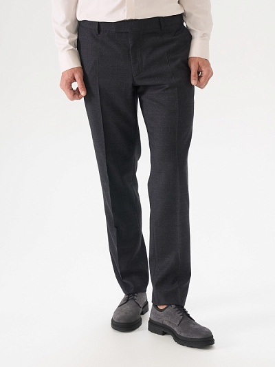 Брюки классические из смесовой шерсти зауженные - G051GL0030NEW_VALTUMA/P Брюки муж. (VR006, 46, 6)