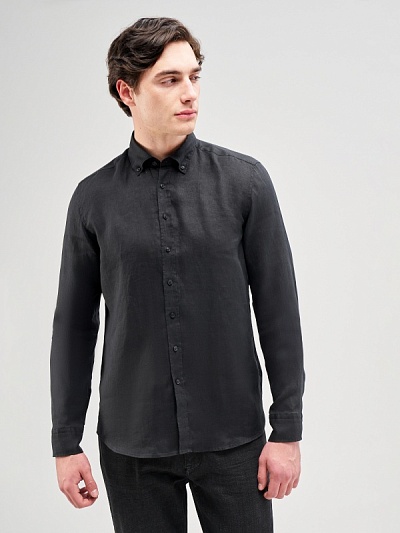 Рубашка льняная приталенная - G051GL0040LUZON_25Y Сорочка муж. (VR046, 40)