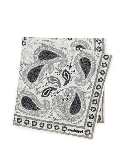 Платок нагрудный льняной с узором - A051SZ0900IY24_KTN4 Платок муж. (100)