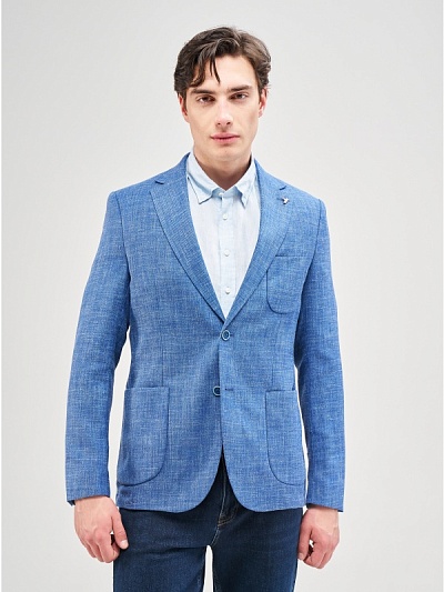 Пиджак из шерсти с добавлением шелка и льна - G051SZ0020SABRINA Пиджак муж. (VR033, 46, 6)