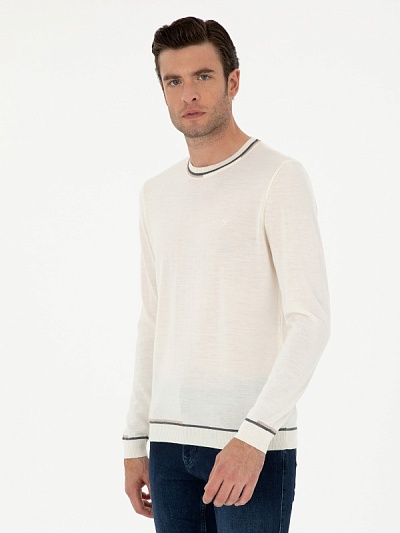 Джемпер из смесовой шерсти - G051SZ0TK0CRAI Кофта муж. (VR013, S)