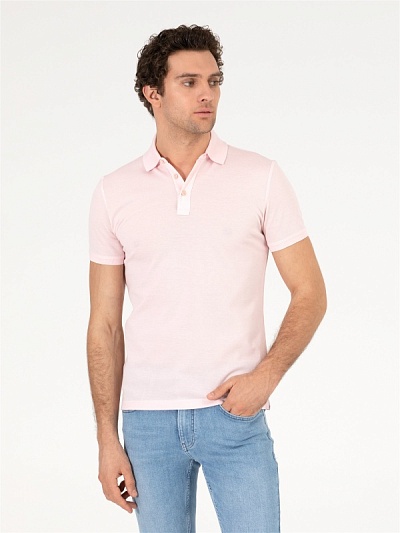 Футболка-поло из ткани пике - G051SZ0110CT Футболка муж. (VR050, S)