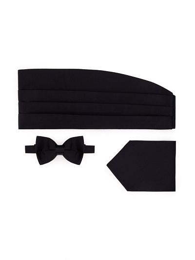 Комплект для смокинга из камербанда и галстука-бабочки - A051SZ056MICIY25_TK_BSC Бабочка ,пояс муж. (001)