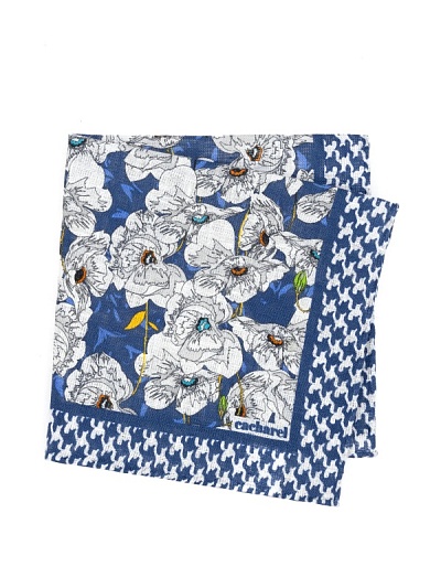 Платок нагрудный льняной с узором - A051SZ0900IY24_KTN5 Платок муж. (300)