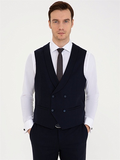 Жилет классический двубортный шерстяной - G051SZ0100SARE/Y Жилет муж. (VR033, 56)