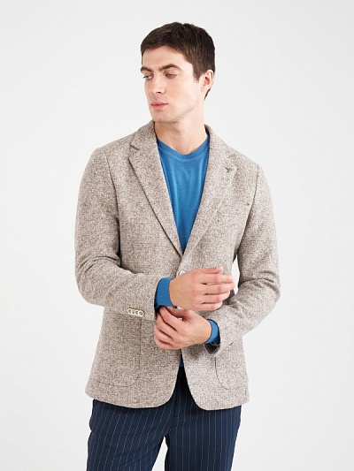 Пиджак из смеси шерсти и шелка - G051SZ0020MIEL Пиджак муж. (VR011, 52, 6)