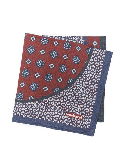 Платок нагрудный льняной с узорами - A051SZ090KTNIY23-KTN2 Платок муж. (900)
