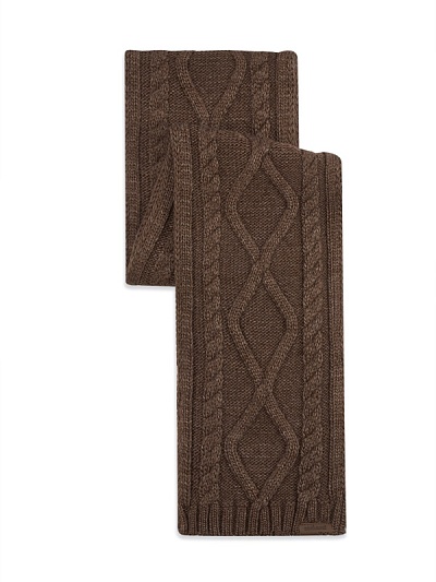 Шарф вязаный с рельефным узором - A051SZ0DHATKSK23-ORGUKAS Шарф муж. (400)