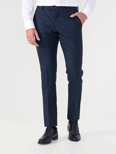 Брюки классические из шерсти зауженные - G051SZ0030OLIVER/P Брюки муж. (VR033, 50, 6)