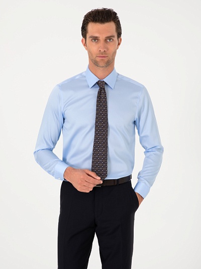 Рубашка классическая приталенная - G051SZ0040NONAX Сорочка муж. (VR003, 44)