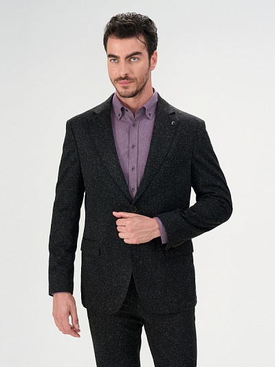 Пиджак текстурированный с добавлением шерсти - G051SZ0020LUXEM/C Пиджак муж. (VR046, 56, 6)