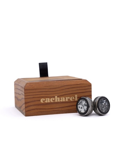 Запонки круглые - A051SZ053KD3IY23KDC3 Запонки муж. (049)