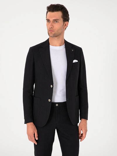 Пиджак классический льняной - G051SZ0020OLIA_C_25Y Пиджак муж. (VR046, 46, 6)