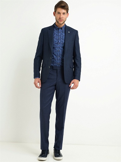 Брюки классические из шерсти зауженные - G051SZ0030VALTUS/P Брюки муж. (VR045, 46, 6)