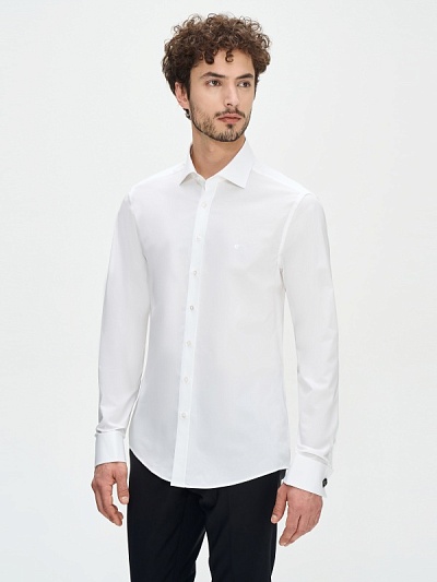 Рубашка классическая под запонки приталенная - G051GL0040SEREN Сорочка муж. (VR013, 40)