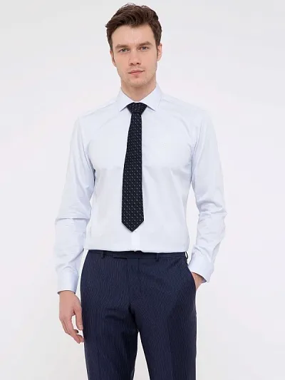 Рубашка классическая из хлопка приталенная - G051SZ0040GOSHAİ REG Сорочка муж. (VR003, 39)