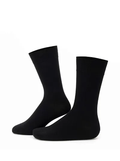 Носки высокие из модала с добавлением шелка - A051SZ013SKTSK023-BSCIPK Носки муж. (001, 40-44)