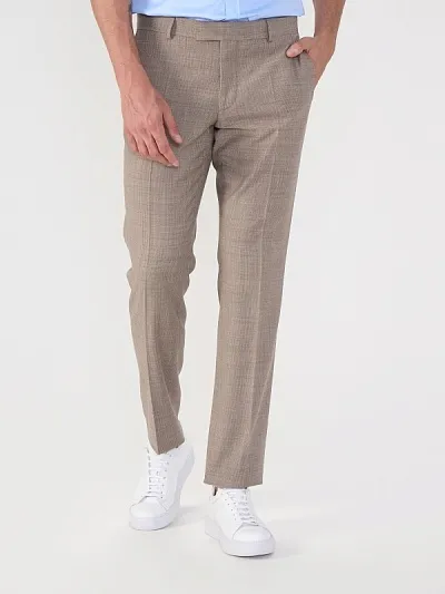 Брюки классические из смесовой шерсти зауженные - G051SZ0030PIU/P Брюки муж. (VR052, 48, 6)