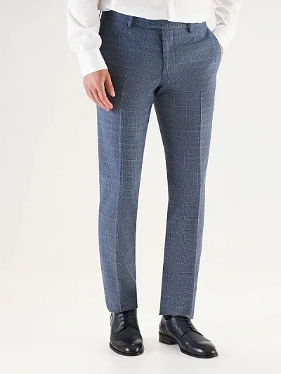 Брюки в клетку зауженные - G051SZ0030NAIRO/P Брюки муж. (VR036, 46, 6)