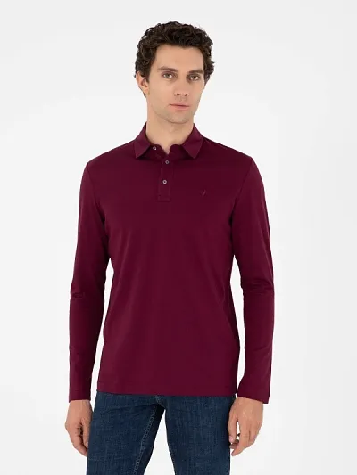 Поло с длинным рукавом из хлопка - G051SZ0820HERBERT Толстовка муж. (VR014, S)